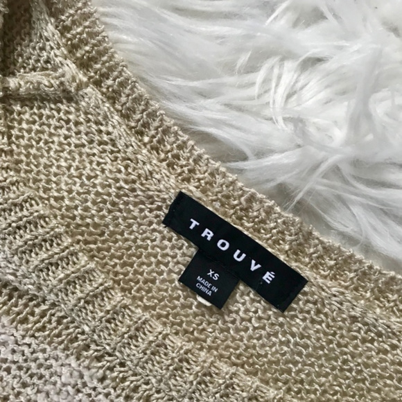 { Trouve } Open Knit Beige and Ivory Sweater - Picture 3 of 7